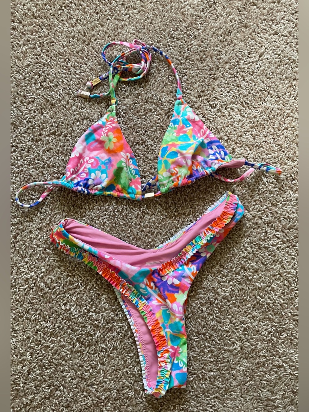 Blackbough “Floralfitti” print bikini